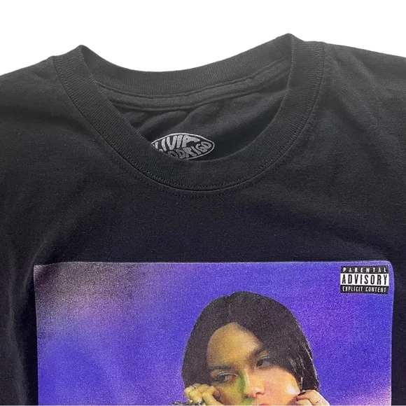 Olivia Rodrigo Sour Classic T Shirt Black Size Medium - Picture 5 of 10